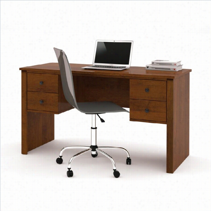 Bestar Somerville Executive Desk In Tusacny Brown