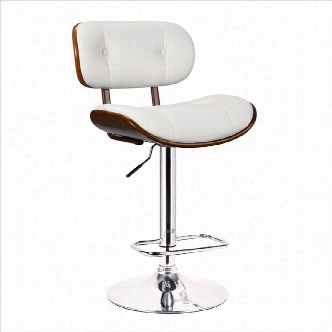 Boraam  Smukadjustable Sw Ivel Bar Stool In White