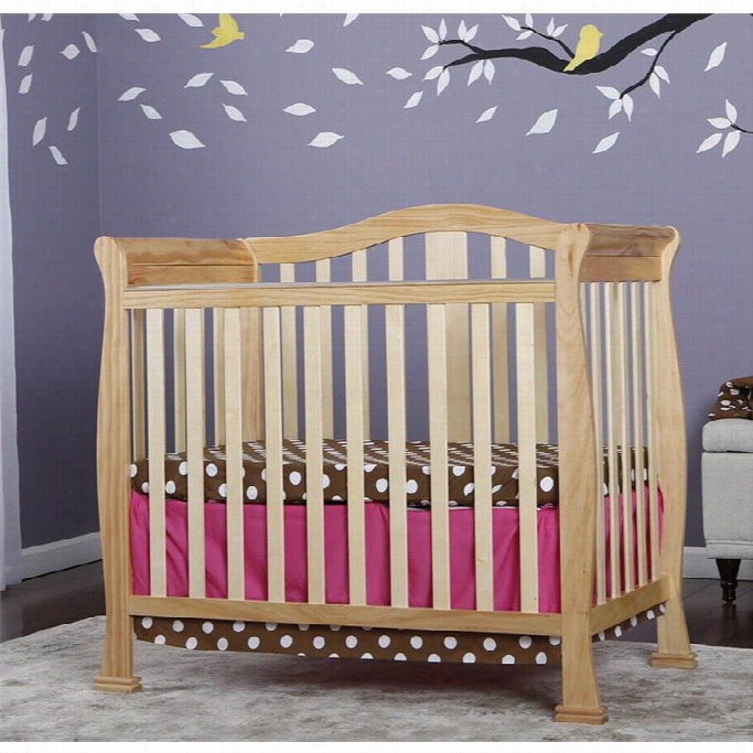 Dream On Me Naples 4-in-1 Coonvertible Mini Crib In Natural