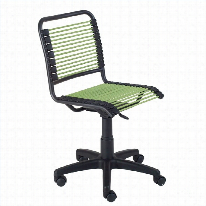 Eurostyle Bungie Low Back Offiic Echair In Green And Graphite Black