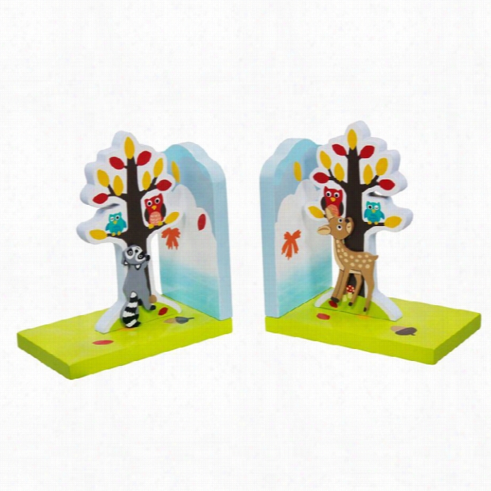 Fantasy Fields Enchanted Woodland Set Of Bookends