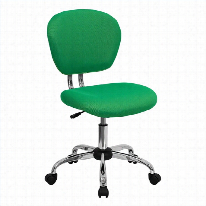 Flash Furniture Mid-back Mesh Lesson Office Chair In Briggt Unripe