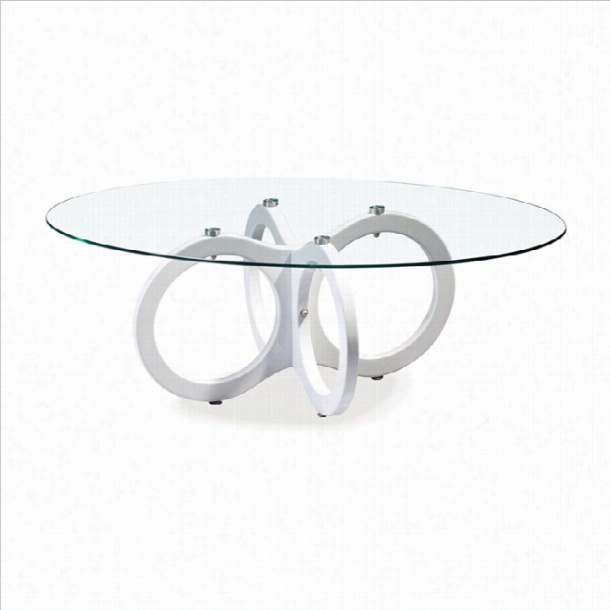 Global Furniture Coffee Table In Glossy White