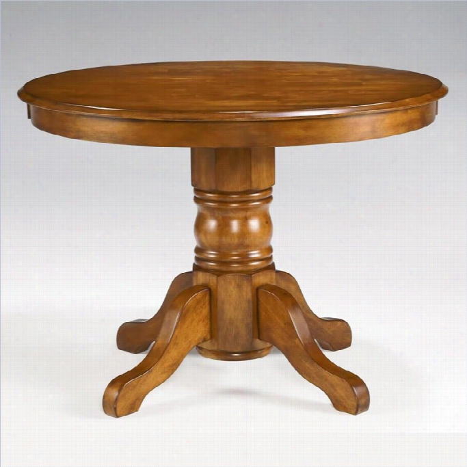 Home Styles Furniture Cottage Oak Pedestal Accidental Oak Dining T Able