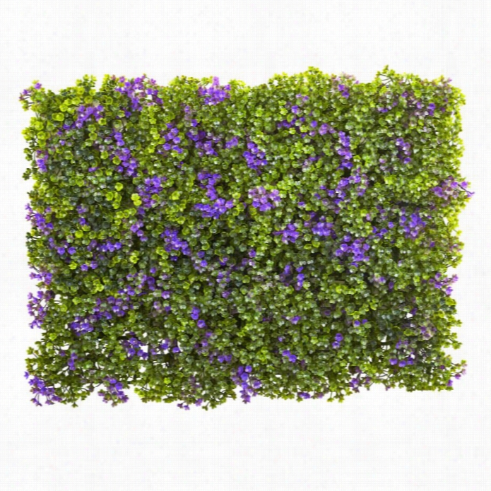 Neafly Natural 6x 6 Purple And Green Clover Mat (set Of 12)