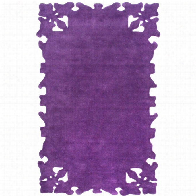 Nuloom 7' 6 X 9' 6 Hand Utfted Simplicity Rug N Purple