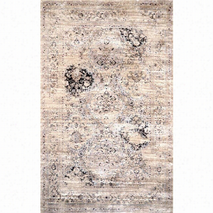 Nuloom 9'6 X 1'10 Machije Made Panel Rug In Ivory