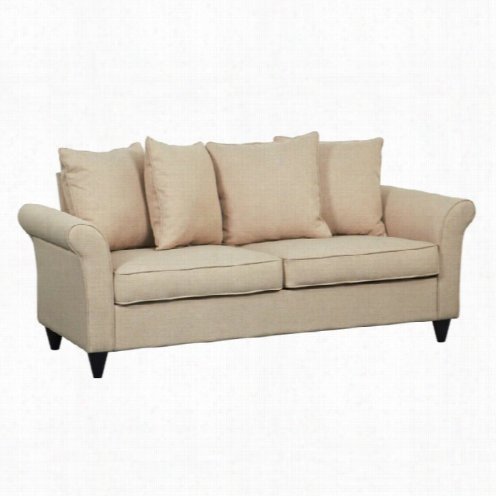 Pulaski Kd Upholstered Rollarm Hayden Loveseat In Beige