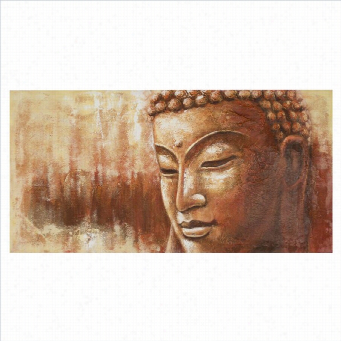 Safavieh Buddha Painting In  Orange And White