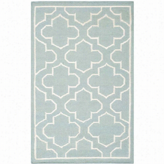 Safavieh Dhurries Blue Contemporary Rug - 3' X 5'