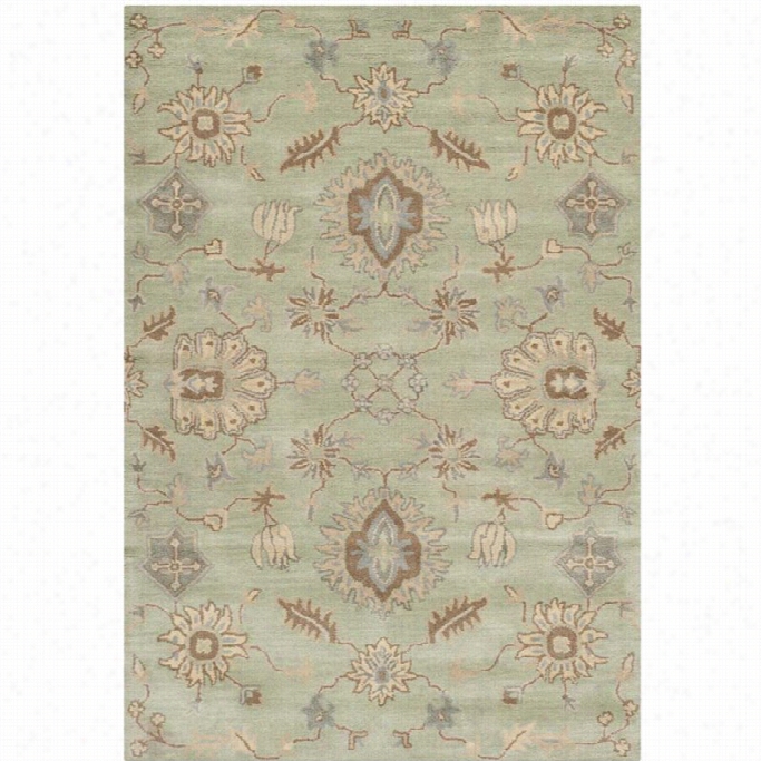 Safavieh Wyndham Light Green Contemporary Rug - 5' X 8'