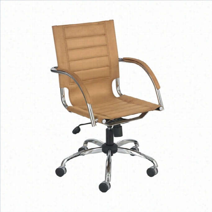 Sfco Flaunt Managers Office Chair Camel Micro Fiber In Camel