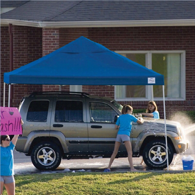 Shelterlogi C12'x12' Pro Pop-up Canopy Srtaight Leg With Cover In Blue