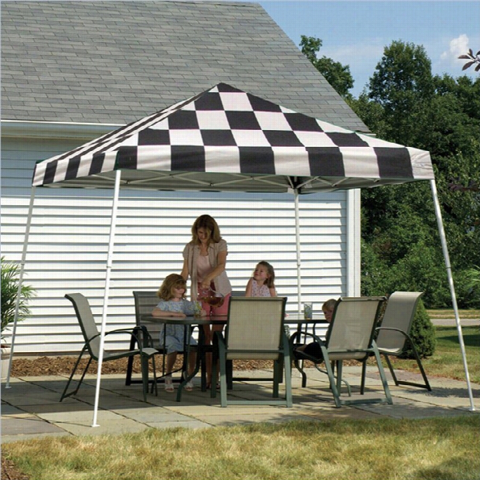 Shelterlogic 12'x12' Sport Pop-up Canopy Slat Leg With Cover In Checker