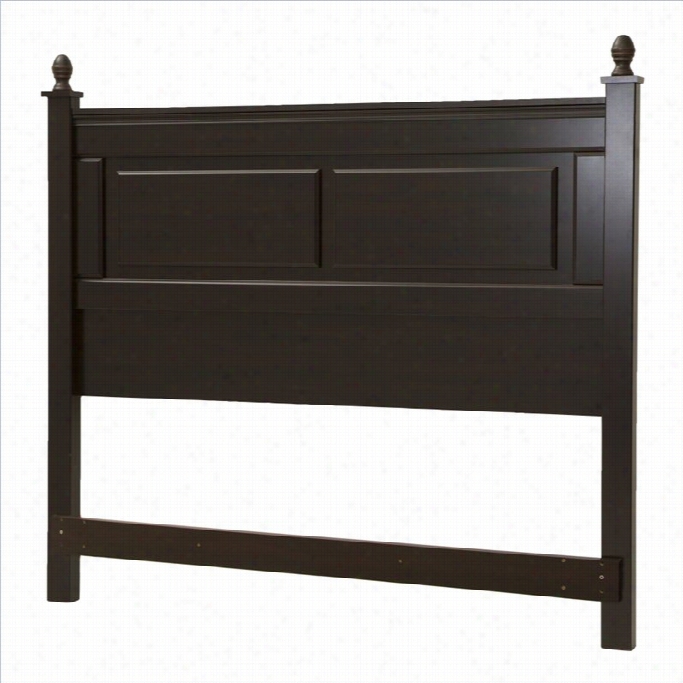 Souh Shore Nobble 54 Ich Satiated Queen Panel Headboard In Mahogany