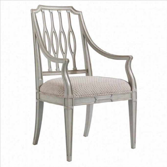 Stanle Yfurniture Charleston Regency Cooperarm Dining Chair I N Hoary Linen