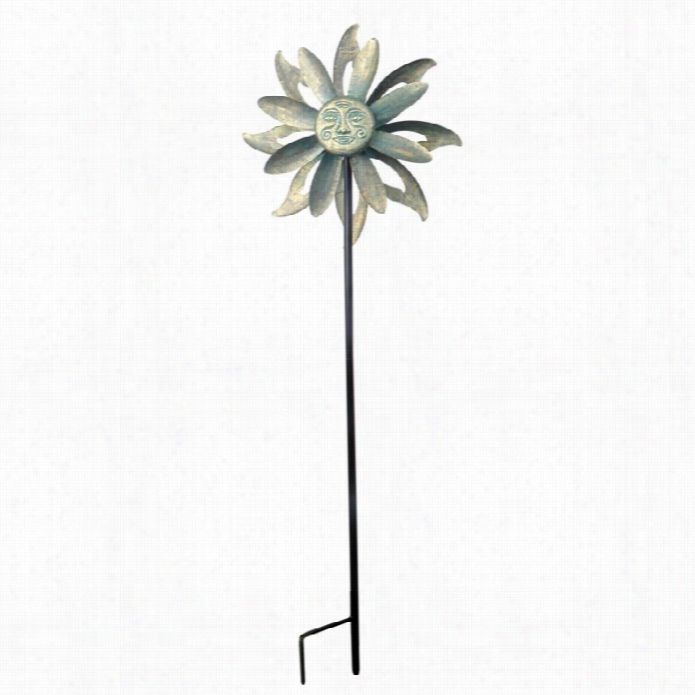 Teamson Peaktop Floral Kinetic Windmill