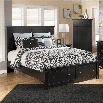 Ashley Maribel Wood Queen Panel Storage Bed in Black