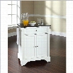 Crosley Furniture LaFayette Black Granite Top Kitchen Island in White