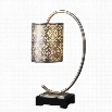 Uttermost Faleria Buffet Lamp in Lightly Antiqued Silver