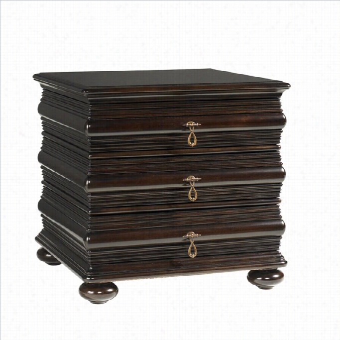 Tommy Bahama Home Royal Kahala Black Sands Lamp Table