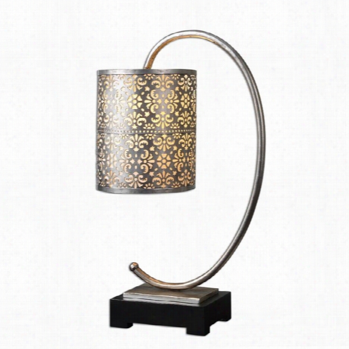 Uttermost Faleria Buffet Lamp In Lightly Antiqued Silver