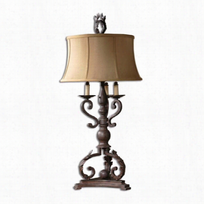 Uttermost Hope Slab Lamp In Mahogany Bronze