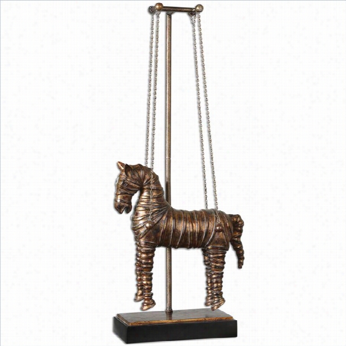 Uttermost Stedman Horse Sculpture In C0pper Bronze