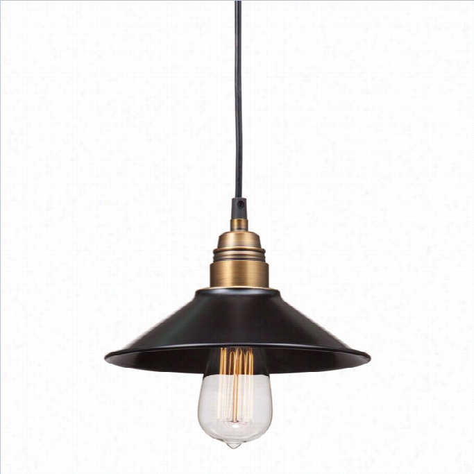 Zuo Amarillite Ceiling Lamp In Antique Black Gold And Brass
