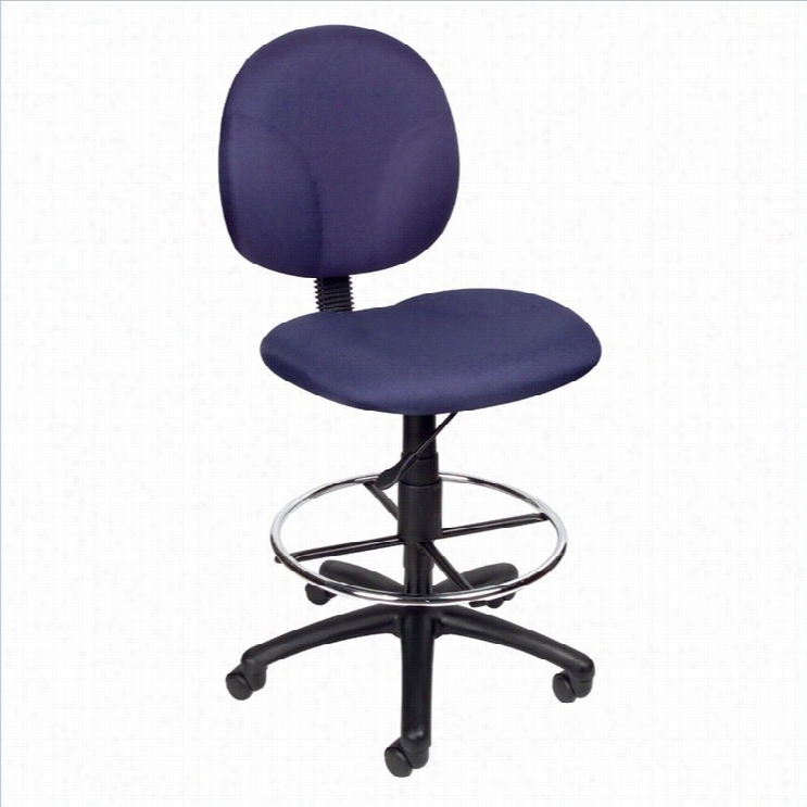 Booss Office Products Draftinng Chair In Blue