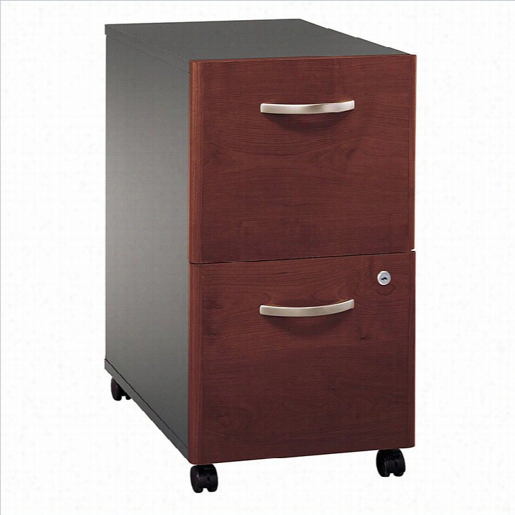 Bush Bbf Series C 2dwr Mobile Pedestal ( Assembled )in Hansen Cherry