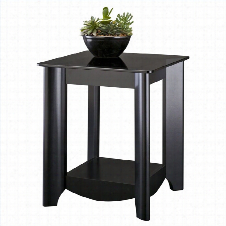 Bush Myspace Aero End Tables Iin Classic Blackf Inisb (set Of 2)