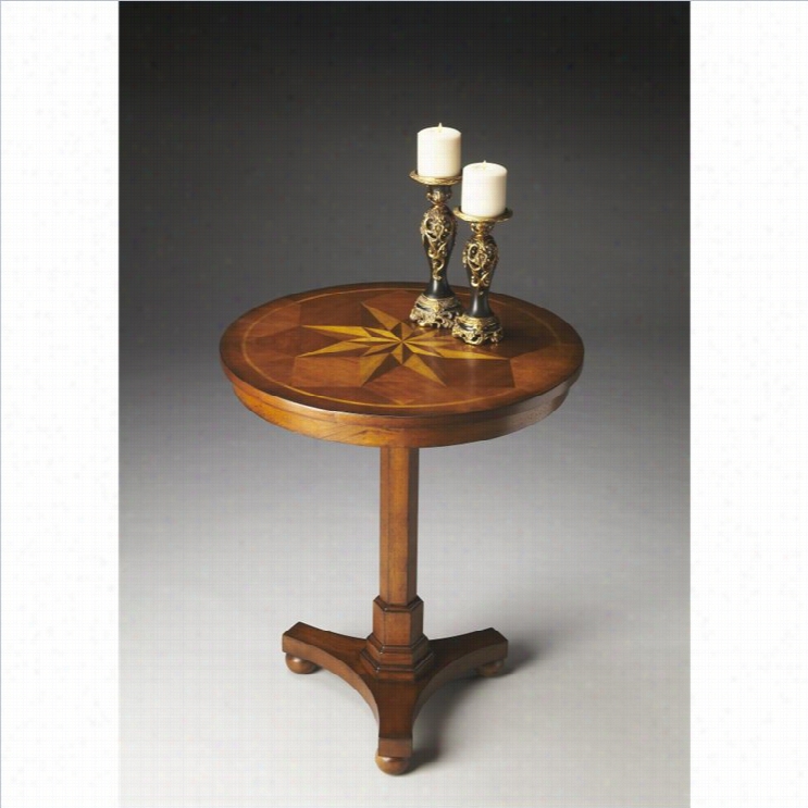 Butle Specialty Masterpiece Accent Table In  Antique Cherry