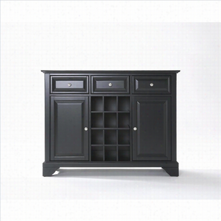Crosley Furniture Lafayette Buffet Server / Sideboard Cabinet In Black Finish