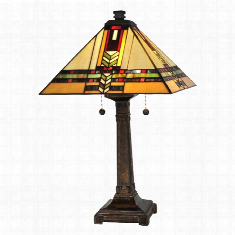 Dqle Tiffany Palo Mission Table Lamp