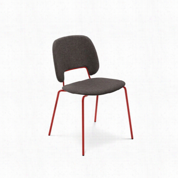 Domitalia Traffic 20 X 21 Stacking Chair In Flirt Broown And Red