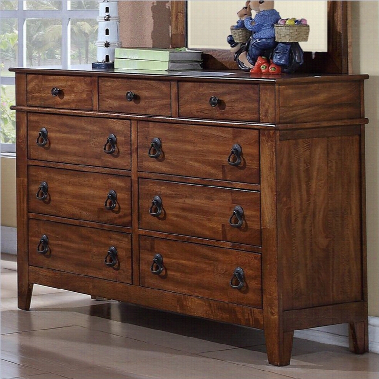 Elements Tucson Youth Dresser In Light Brown Lacquer