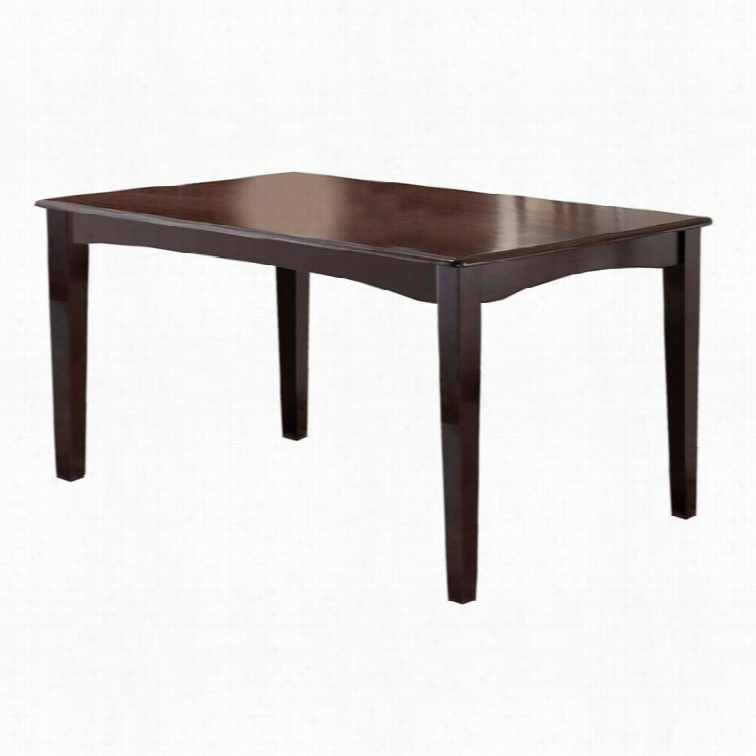 Hillsdale Tiburon Accidental Dining Table In Dark Brown Espresso Fin Ish