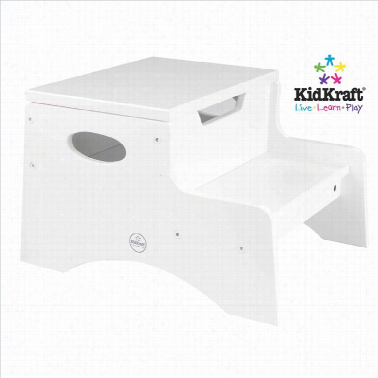 Kidkraft Step 'n Store Step Stool Kids Step Stool In White