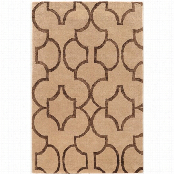 Linon Aspire 5 'x 8 ' Hand Tufted Rugs In Beige And Brown