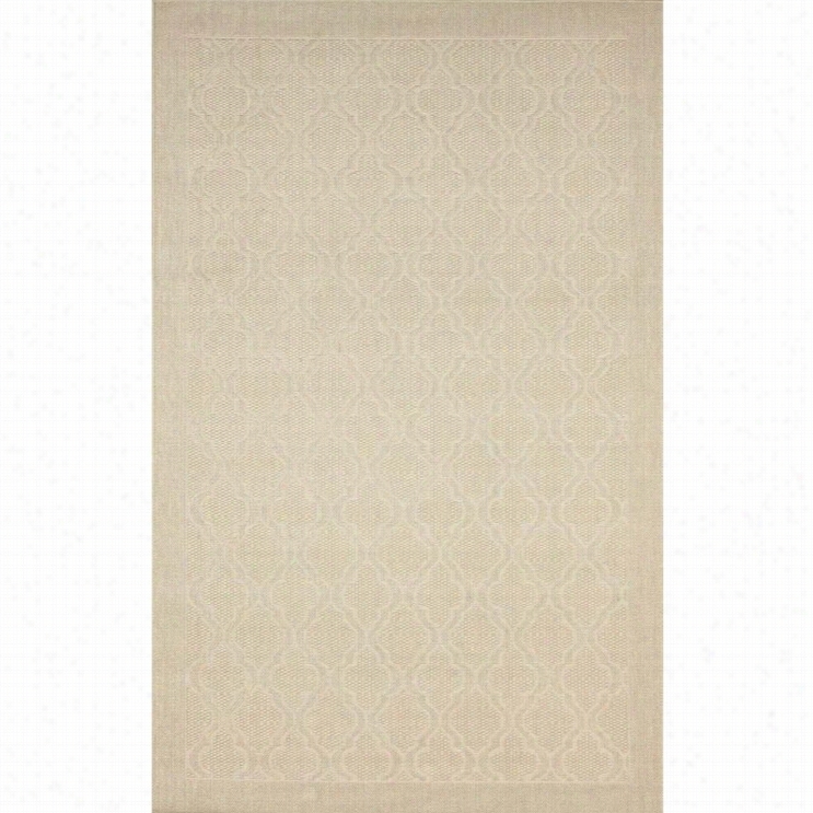 Nloom 4' X 6' Engine  Made Maie Jute Area Rug In Natural