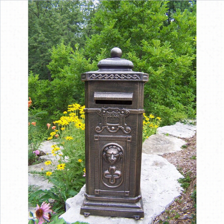 Oakland Living Kensington Cast A1uminum Mail Box In Antique Bronze