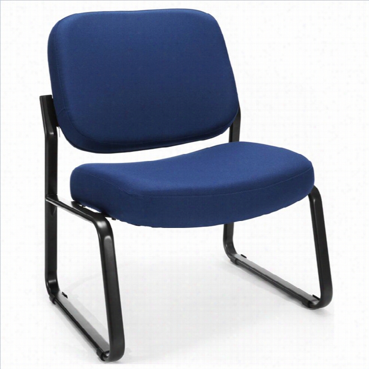 Ofm Big And Tall Reception Armless Guest Chair In Svvy