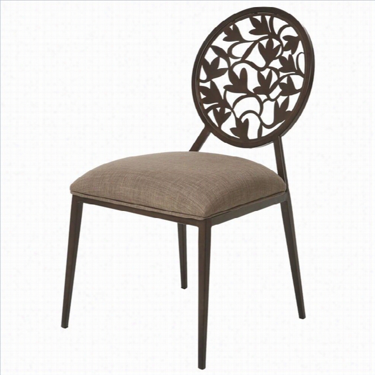 Patsel Furniture Brownvsilledining Chair In Coffee Brown