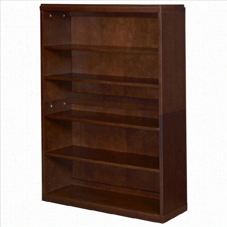 Regency Belcio 52 4 Shelves Bookcase In Mocha Walnut