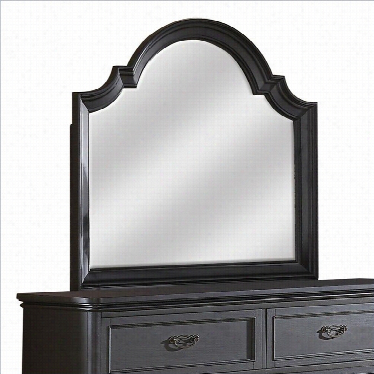 Riversiide Furniure Belmeade Arch Mirror In Raven Negro