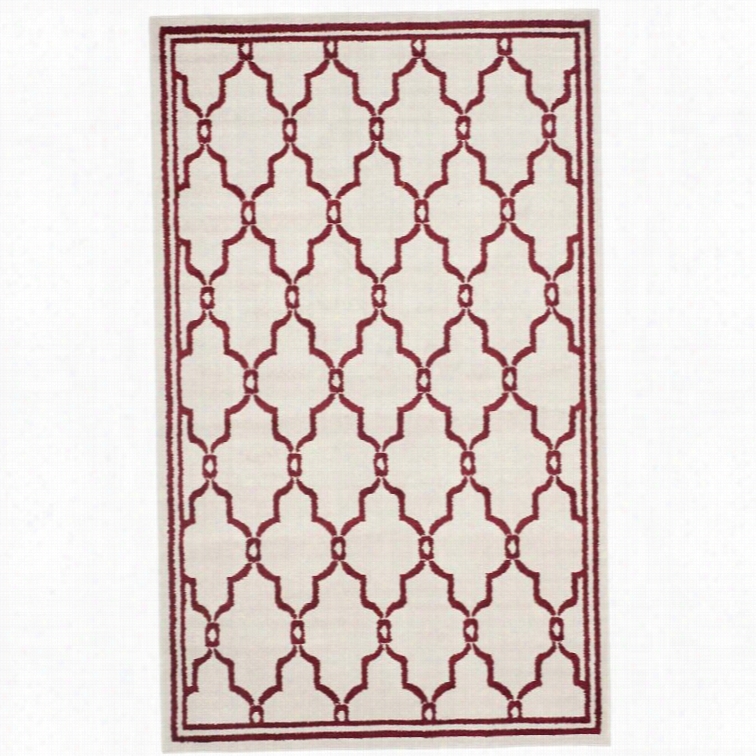 Safaavieh Amherst Iivory  Indoor Outdoor Rug - 4' X 6'