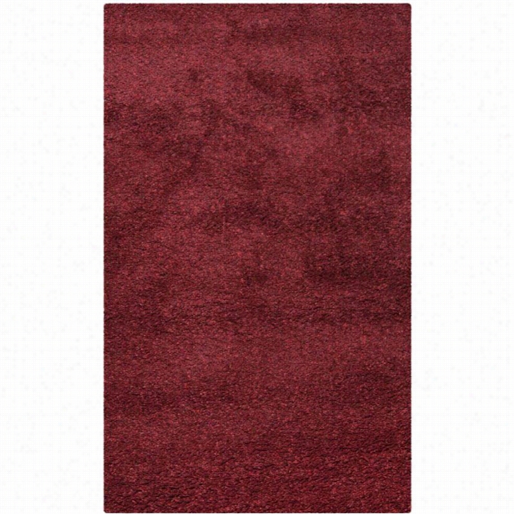 Safavieh Califor Nia Shag Maroon Shag Rug - 3' X 5'