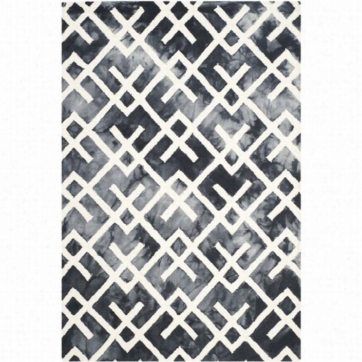 Safavieh Dip Dyed Graphite Contemporary Rug - 5' X 8'