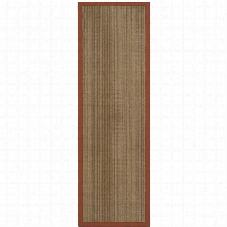 Safavieh Natural Fiber Rust Area Rug - Runner 2'  8'